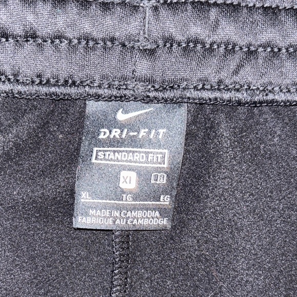 Nike Black Youth Sweatpants Joggers with White Swoosh - Youth X-Large - Picture 5 of 5